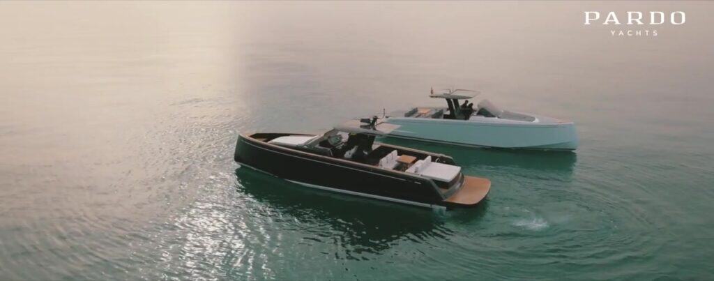 Dos embarcaciones Pardo Yachts navegando juntas