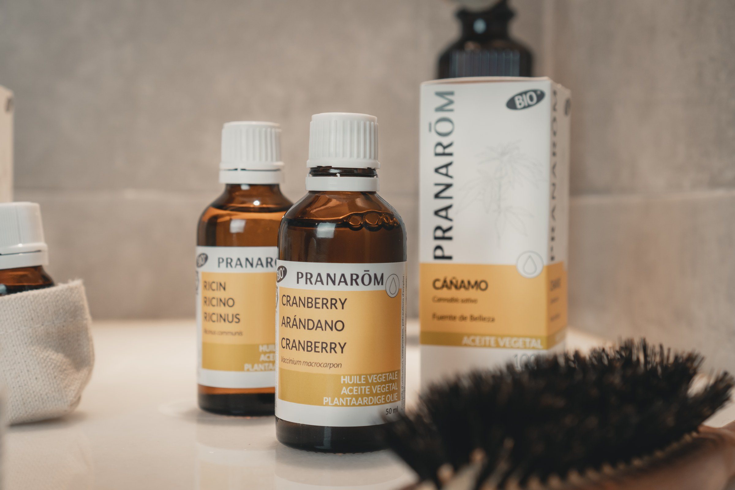 Aceites vegetales de Pranarôm: ricino, cranberry y cáñamo