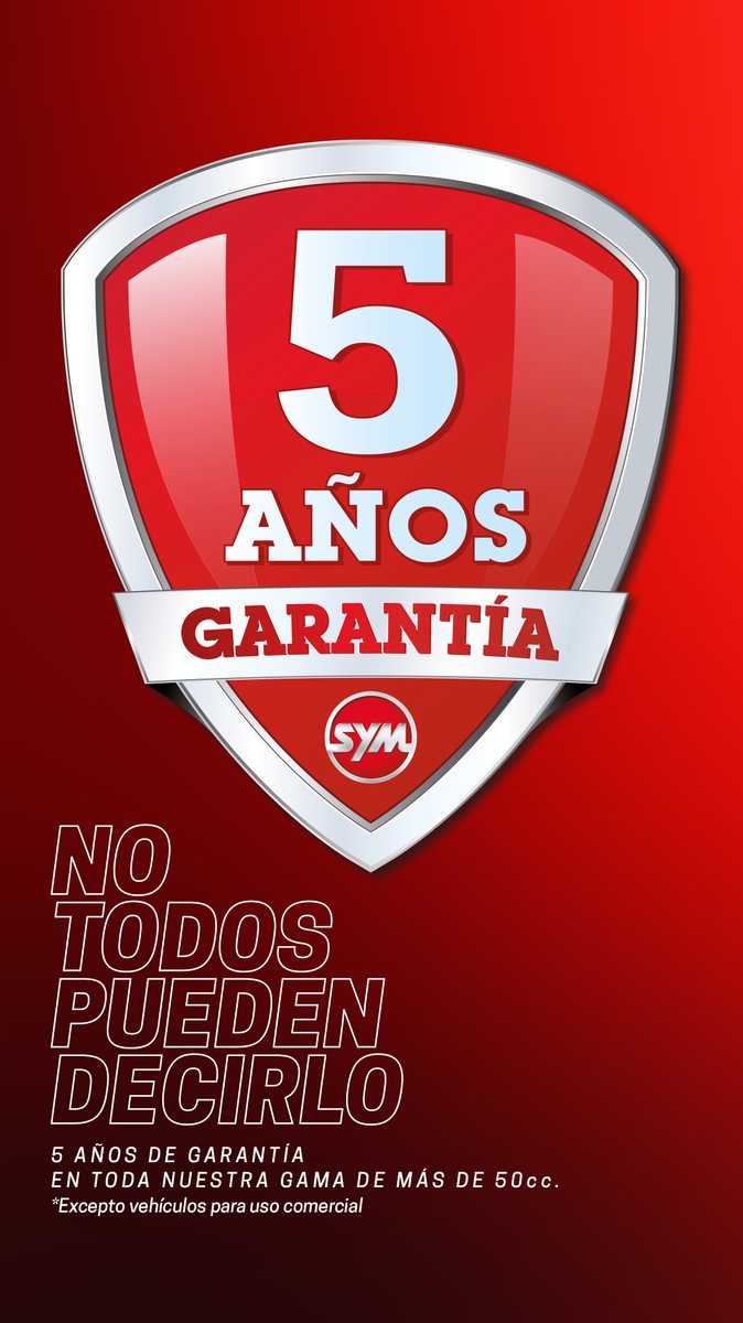 Story de la campaña de cinco años de garantía de SYM: «No todos pueden decirlo»