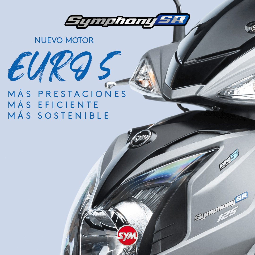 Campaña del Symphony SR de SYM: nuevo motor Euro 5, más prestaciones, más eficiente, más sostenible