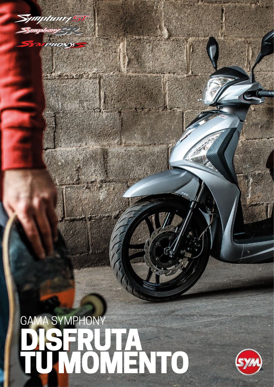 Portada del catálogo de la gama Symphony: «Disfruta tu momento»