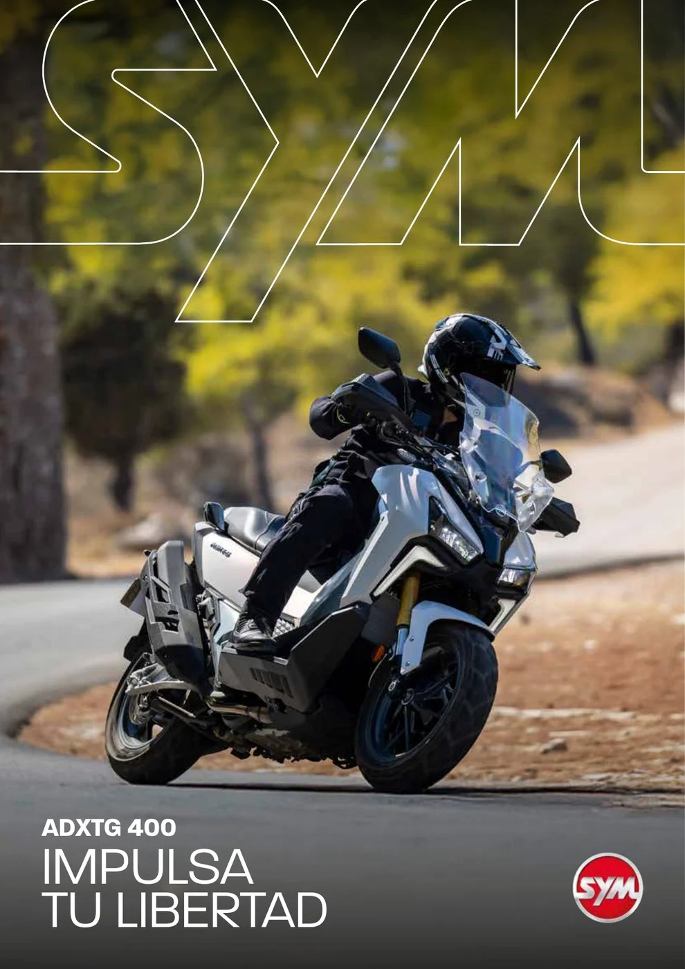 Portada del catálogo de 2025 del ADX-TG 400: «Impulsa tu libertad»