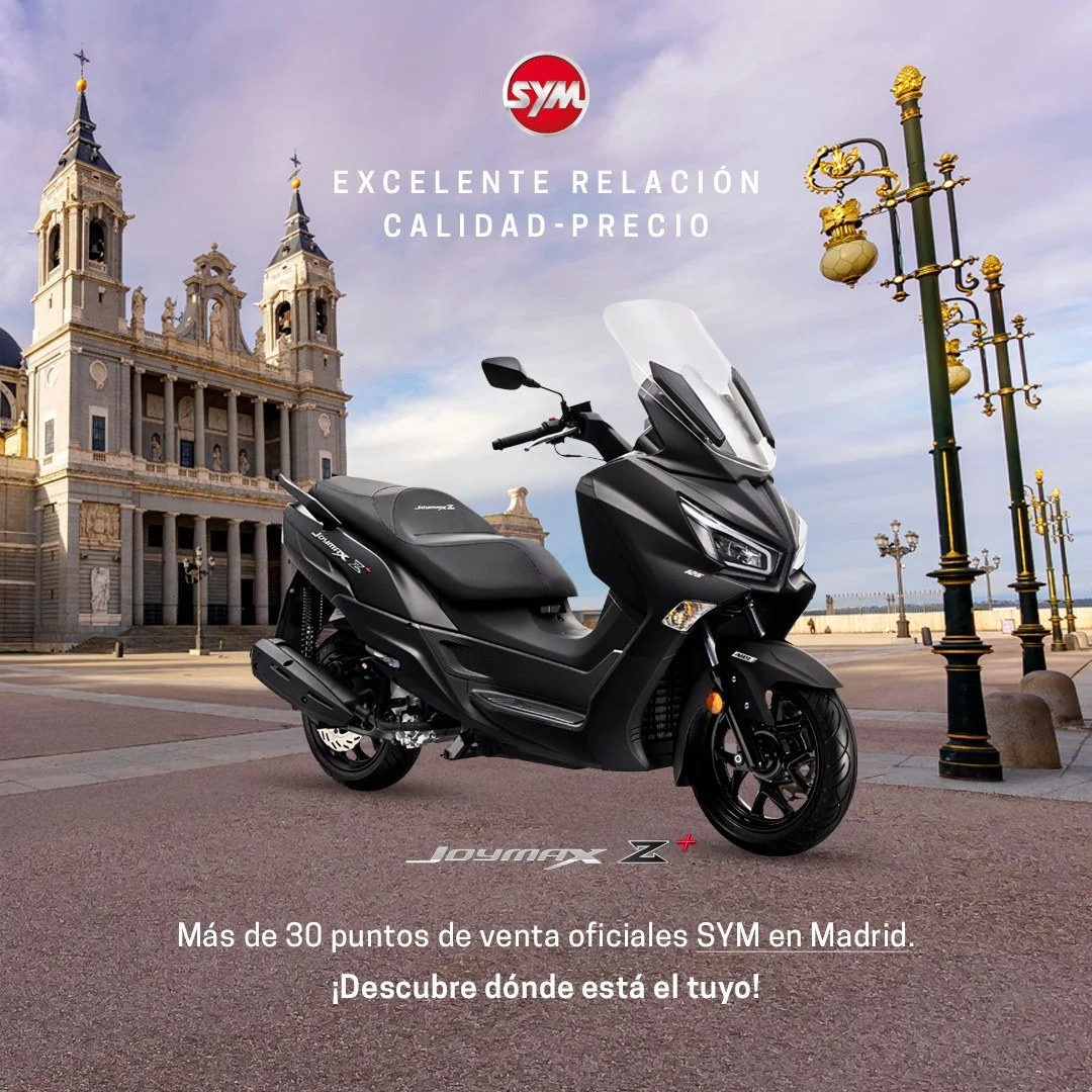 Campaña de SYM en Madrid: excelente relación calidad-precio, junto a la Almudena