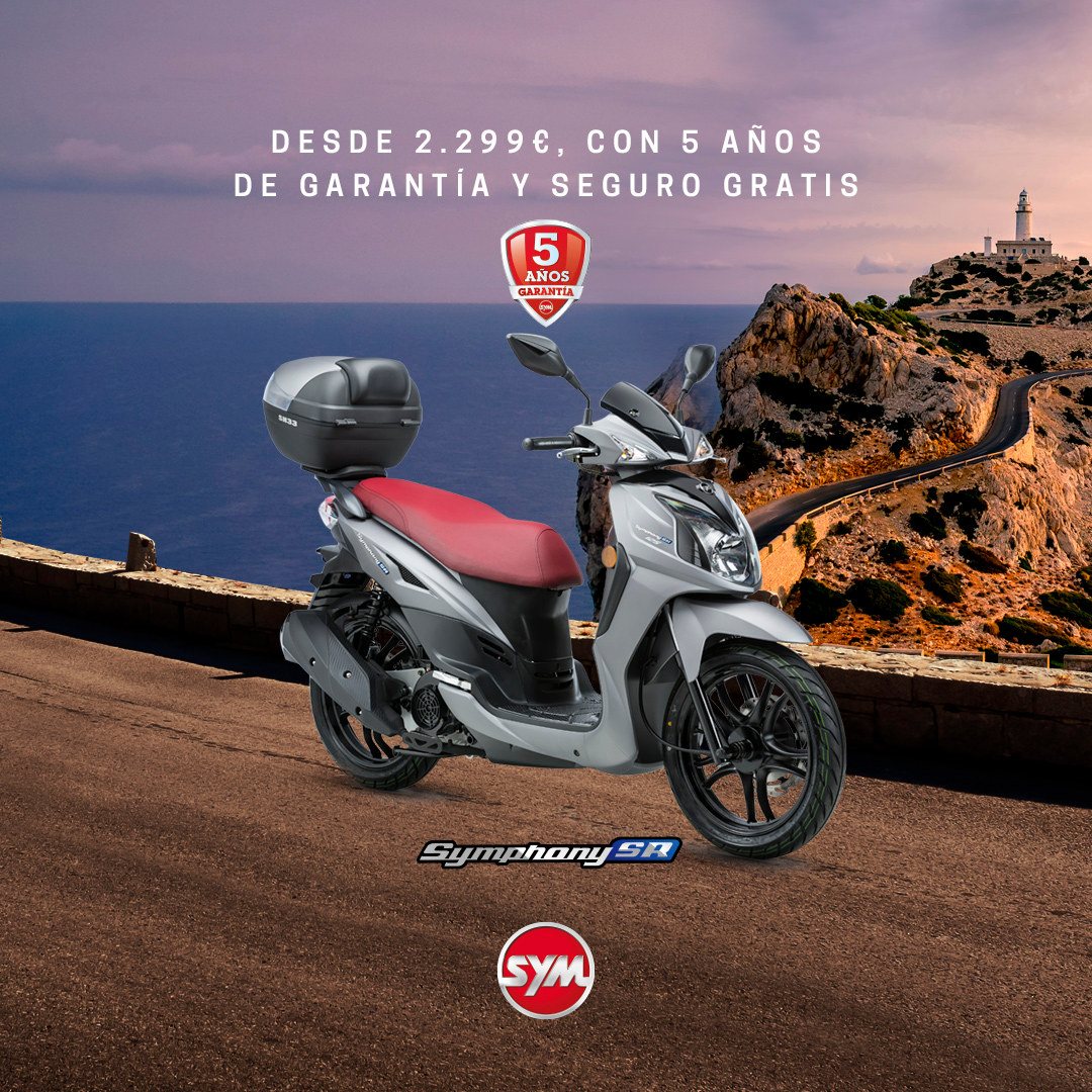 Campaña de SYM en Mallorca: desde 2.299 €, con cinco años de garantía