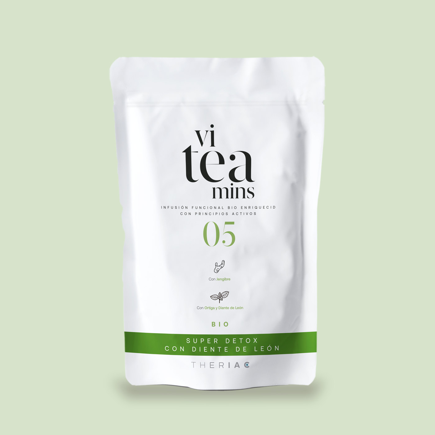 Doypack viteamins 05, Super Detox, con la banda verde