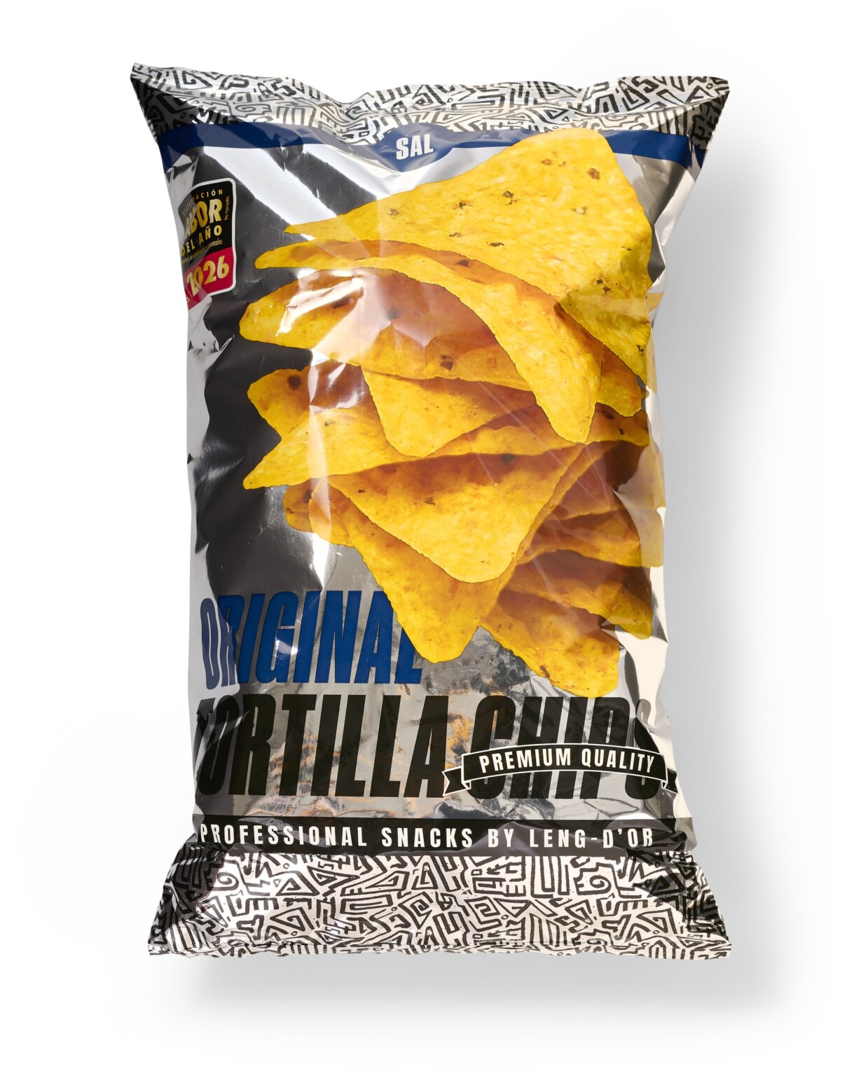Fotografía de producto de la bolsa de 450 g de Original Tortilla Chips de Leng-d’Or Food Service