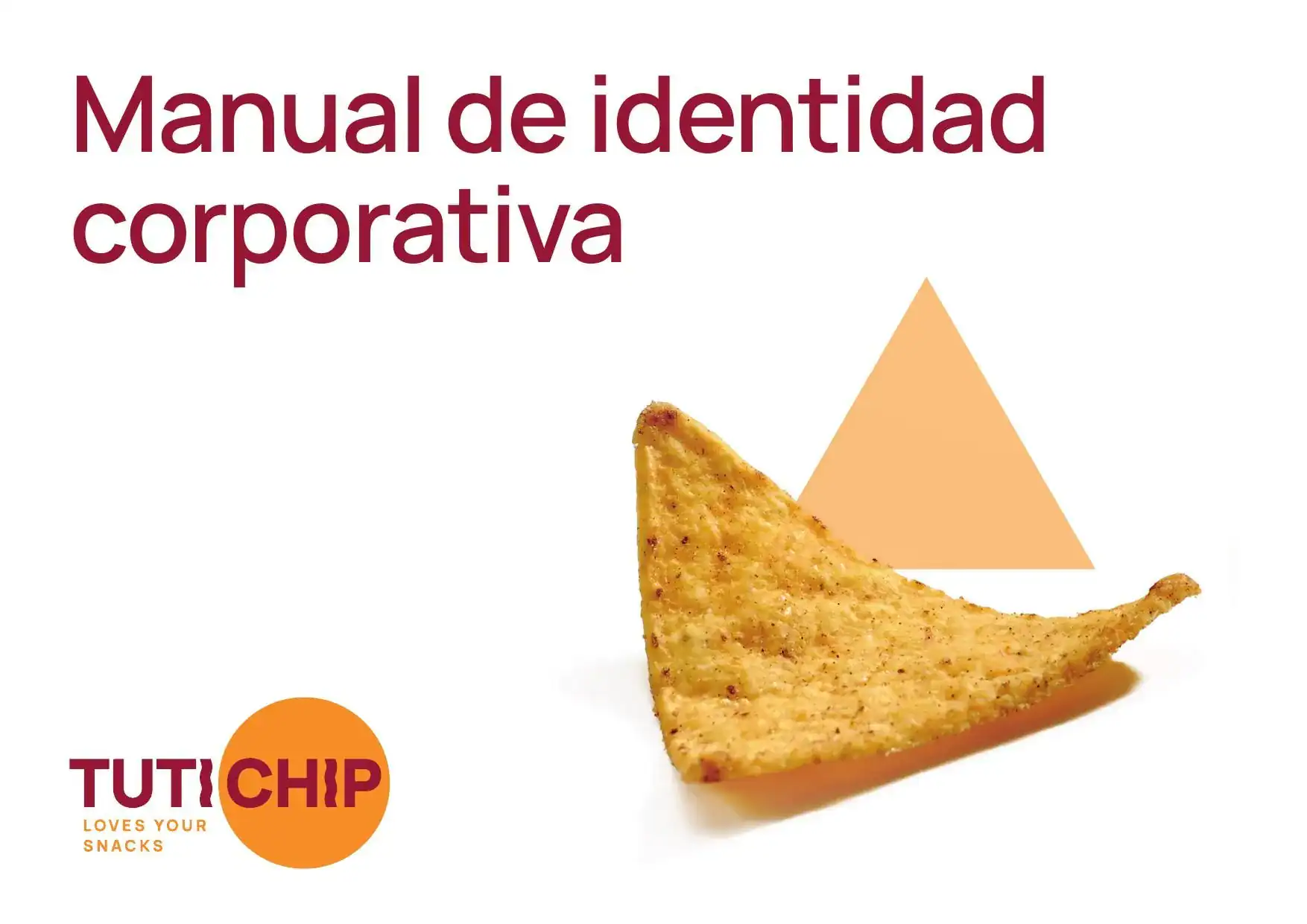 Portada del manual de identidad corporativa de Tutichip diseñado por Mariona Agency
