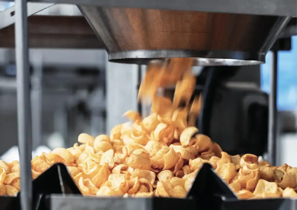 Snacks en la línea de producción de Tutichip