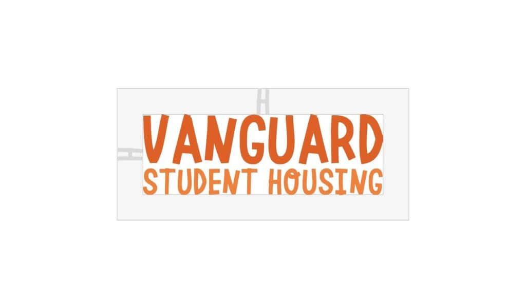 Espacio de seguridad del logotipo de Vanguard Student Housing
