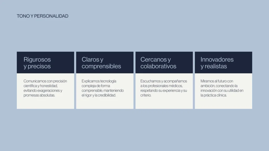 Manual de Virtest: tono y personalidad
