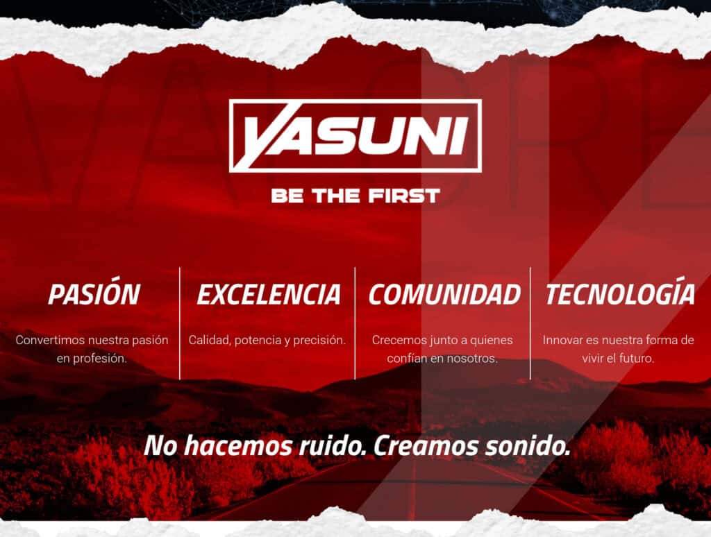 Valores de Yasuni en la web: pasión, excelencia, comunidad y tecnología