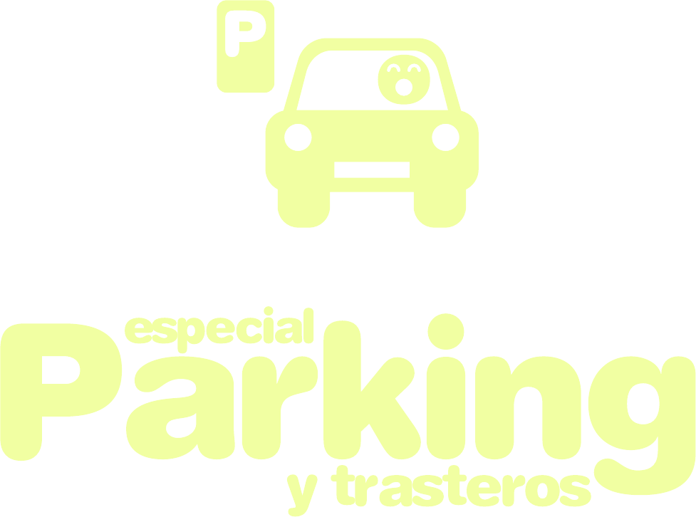 The icon and name of Parking y trasteros, one of the Hola Pisos sections