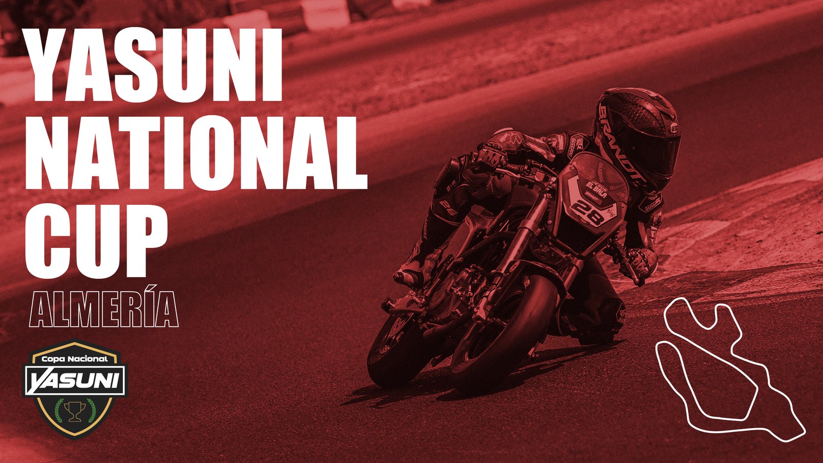 Portada de YouTube de la Yasuni National Cup en Almería, con el trazado del circuito