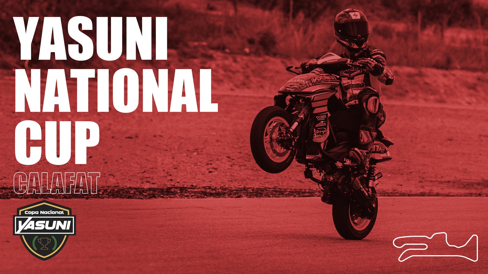 Portada de YouTube de la Yasuni National Cup en Calafat, con el trazado del circuito