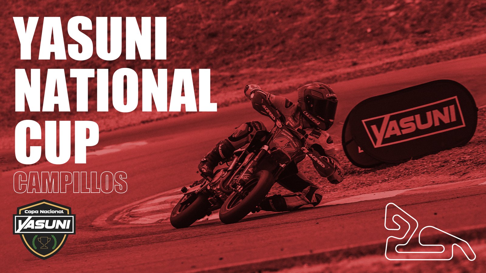 Portada de YouTube de la Yasuni National Cup en Campillos, con el trazado del circuito