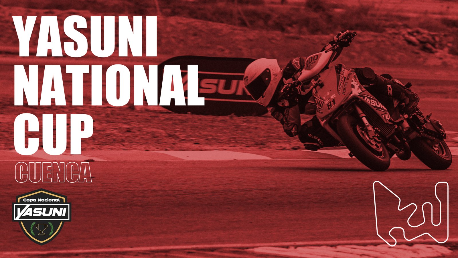 Portada de YouTube de la Yasuni National Cup en Cuenca, con el trazado del circuito